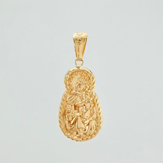 Dije Virgen Del Carmen 1.85 g / 3.7 cm Oro Amarillo 18K
