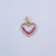 Dije Silueta Corazon 1.4gr / 2.1cm / Oro 18K &