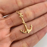 Dije Ancla Lazo 2.1 g / 3.4 cm Oro Amarillo 18K