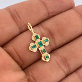 Dije Cruz Plana 1.4gr / 2.6cm / Oro Amarillo 18K &