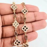 Pulso Trebol Gota 12.4 g / 20 cm / 9.5 mm Oro Amarillo 18K