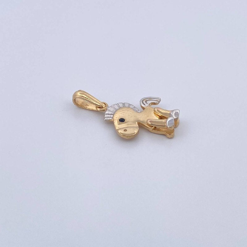 Dije Caballo Articulado 1.9gr / 2.5cm / Oro 18K &
