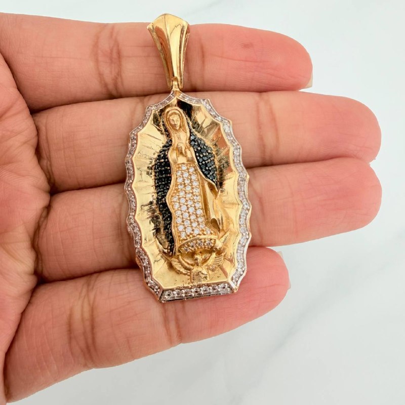 Dije Virgen Guadalupe 15.35 g / 5.2 cm Tres Oros 18K