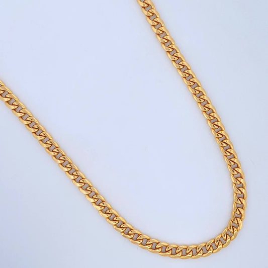 Cadena Cubana 20.7gr / 65.3cm / Oro Amarillo +1 18K &