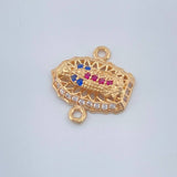 Herraje Virgen De Guadalupe 1.2gr / 1.5cm / Oro Amarillo 18K &