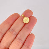 Dije Circulo Letra W 0.6g / 1.7cm Oro Amarillo 18K