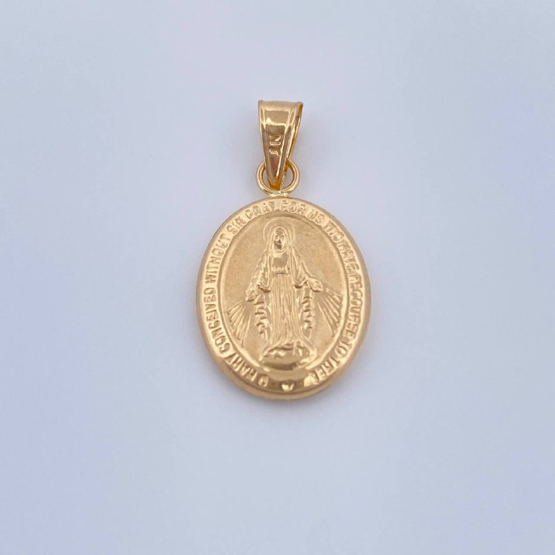 Dije Virgen Milagrosa 0.65gr / 2cm / Oro Amarillo 18K &