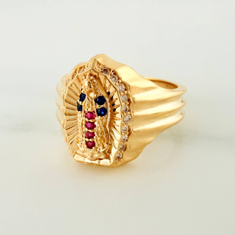 Anillo Virgen Guadalupe 4.35 g / T6 3/4 Oro Amarillo 18K