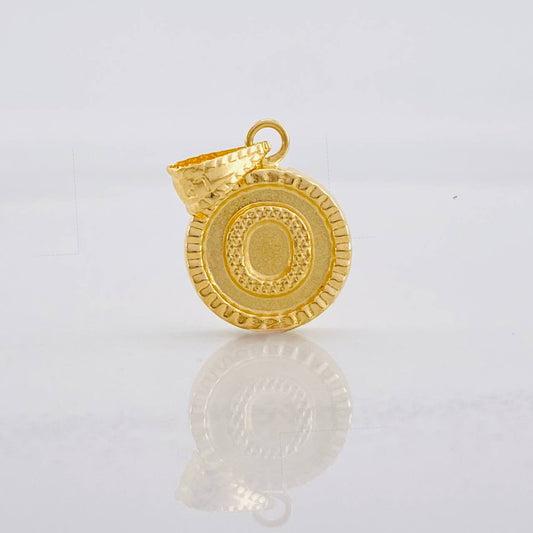 Dije Circulo Letra O 0.6g / 1.7cm Oro Amarillo 18K