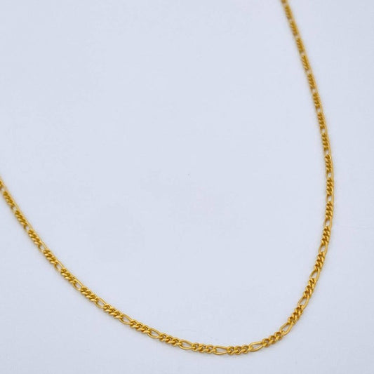 Cadena Figaro 2.25gr / 60cm / Oro Amarillo +1 18K &