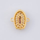 Herraje Virgen de Guadalupe 2.05g / 1.8cm Oro Amarillo 18K