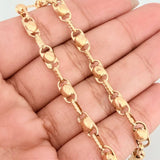 Pulso Rustico Burbujas 5.1 g / 20.5 cm / 4.45 mm Oro Amarillo 18K