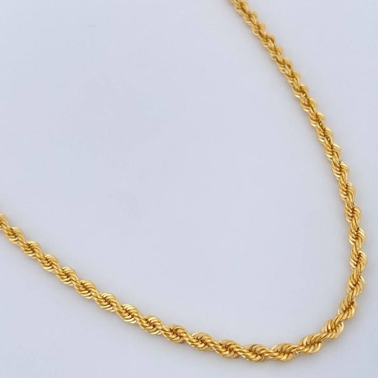 Cadena Lazo 3.7gr / 60cm / Oro Amarillo +3 18K %