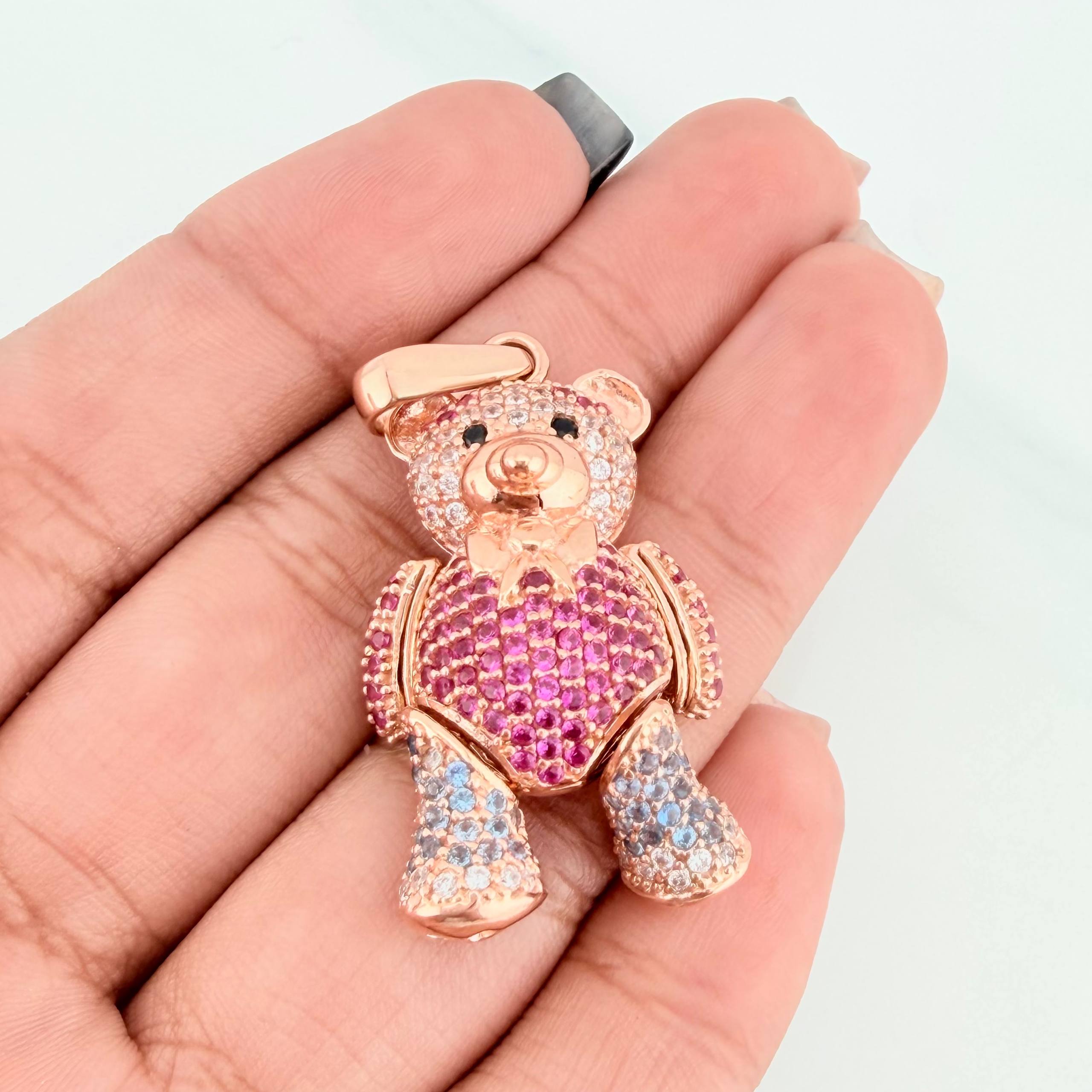 Dije Oso Articulado 11.25 g / 4.1 cm Oro Rosa 18K