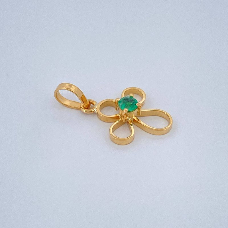 Dije Silueta Cruz Lagrima 0.5gr / 1.6cm / Oro Amarillo 18K &