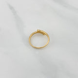 Anillo Doble Linea 1.3 g / T7 1/2 Oro Amarillo 18K