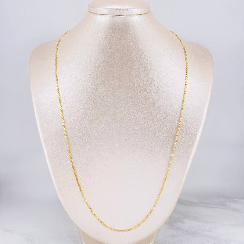 Cadena China 3.9g / 60cm / 1.7mm Oro Amarillo 18K
