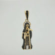Dije Santa Muerte 6.5 g / 4.6 cm Tres Oros 18K
