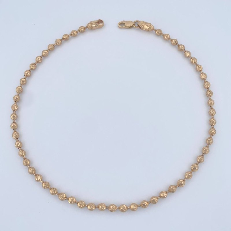 Tobillera Militar 7.8gr / 26cm / Oro Amarillo 18K $