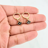 Candongas Trebol 3.3 g / 2.3 cm Oro Amarillo 18K
