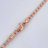 Cadena Ice 12.5gr / 61cm / Dos Oros Blanco Rosa +4 14K Italy &