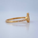 Anillo Tiara 1.55gr / T8 / Oro Amarillo 18K $