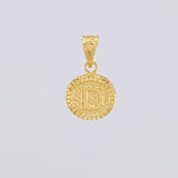 Dije Circulo Letra D 0.55g / 1.7cm Oro Amarillo 18K