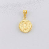 Dije Circulo Letra D 0.55g / 1.8cm Oro Amarillo 18K