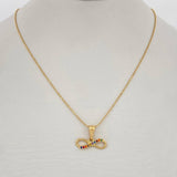 Set Cadena y Dije Militar + Infinito 2gr / Oro Amarillo 18K (Oferta) $