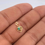 Dije Filigrana Corazon 0.45gr / 1.4cm / Oro Amarillo 18K &