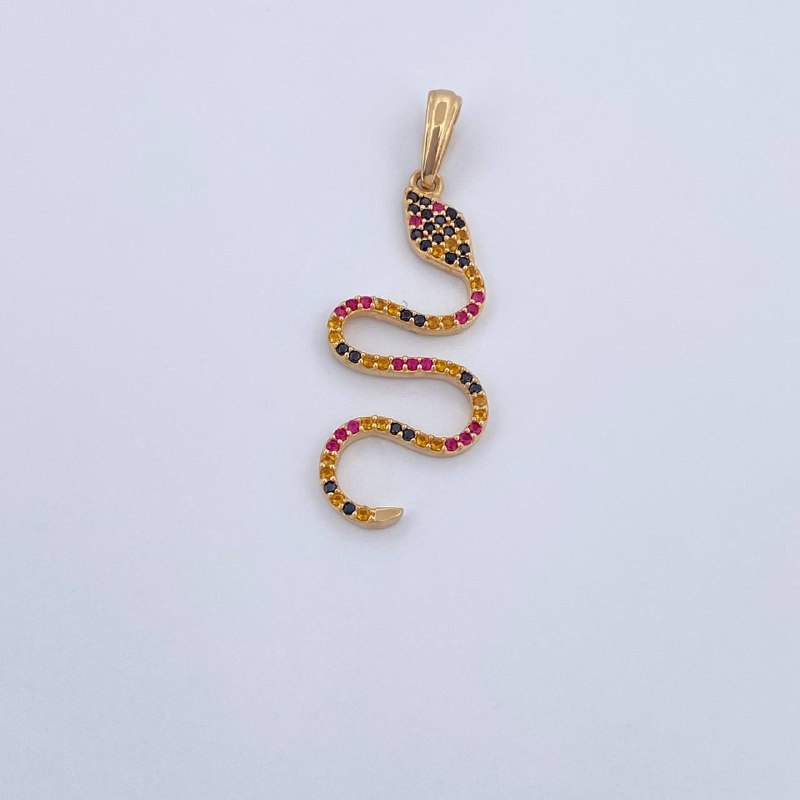 Dije Serpiente 1.85gr / 4cm / Oro 18K &