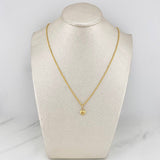 Set Cadena Lazo + Dije Corazón / 1,3 gr / 45 cm Oro Amarillo 18K