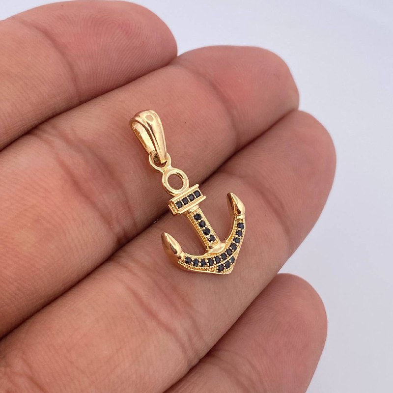 Dije Ancla 1.8gr / 2.7cm / Oro 18K &