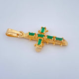 Dije Cruz Barroco 2.3gr / 3cm / Oro Amarillo 18K &