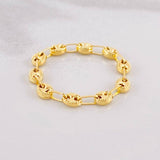 Anillo GC Diamantado 0.85g / T6  Oro Amarillo 18K
