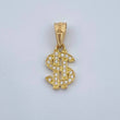 Dije Signo Dólar 0.7gr / 1.8cm / Oro Amarillo 18K &