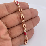 Tobillera Rustica Tornillo 7.1gr / 24.5cm / Oro 18K &