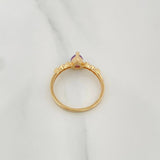 Anillo Solitario Gota 2.15 g / T7 Oro Amarillo 18K