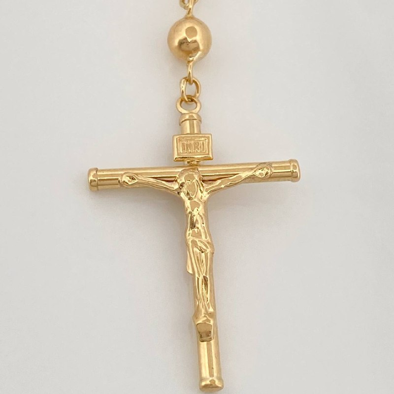 Rosario Virgen Guadalupe 15.95 g / 59.6 cm / 4mm-5 mm Oro Amarillo 18K