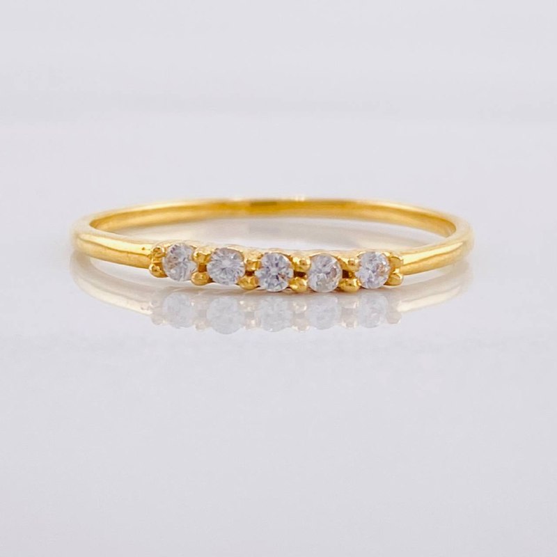 Anillo Churumbela 1.2g / T8 Oro Amarillo 18K