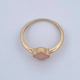 Anillo Trebol 2.2gr / T7 / Oro Amarillo 18K &