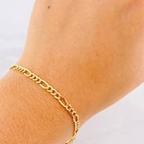Pulso Fígaro 2.25g / 18.9cm / 4.5mm Oro Amarillo 18K