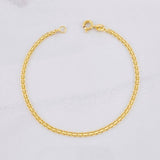 Pulso Chino 2.4g / 19cm / 2.4mm Oro Amarillo 18K