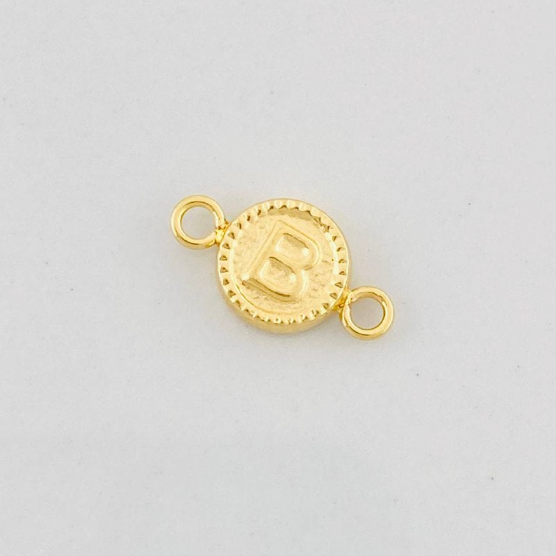 Herraje Circulo Letra B 0.45g / 1.5cm Oro Amarillo 18K