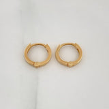 Candongas Aro Lisa 1.65 g / 1.3 cm Oro Amarillo 18K