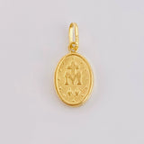 Dije Virgen Milagrosa 0.55g / 1.9cm Oro Amarillo 18K