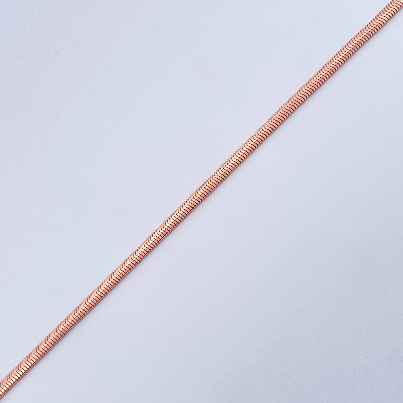 Pulso Serpiente 3.25gr / 19.2cm / Oro Rosa +3 18K $