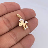 Dije Caballo Articulado 1.9gr / 2.5cm / Oro 18K &