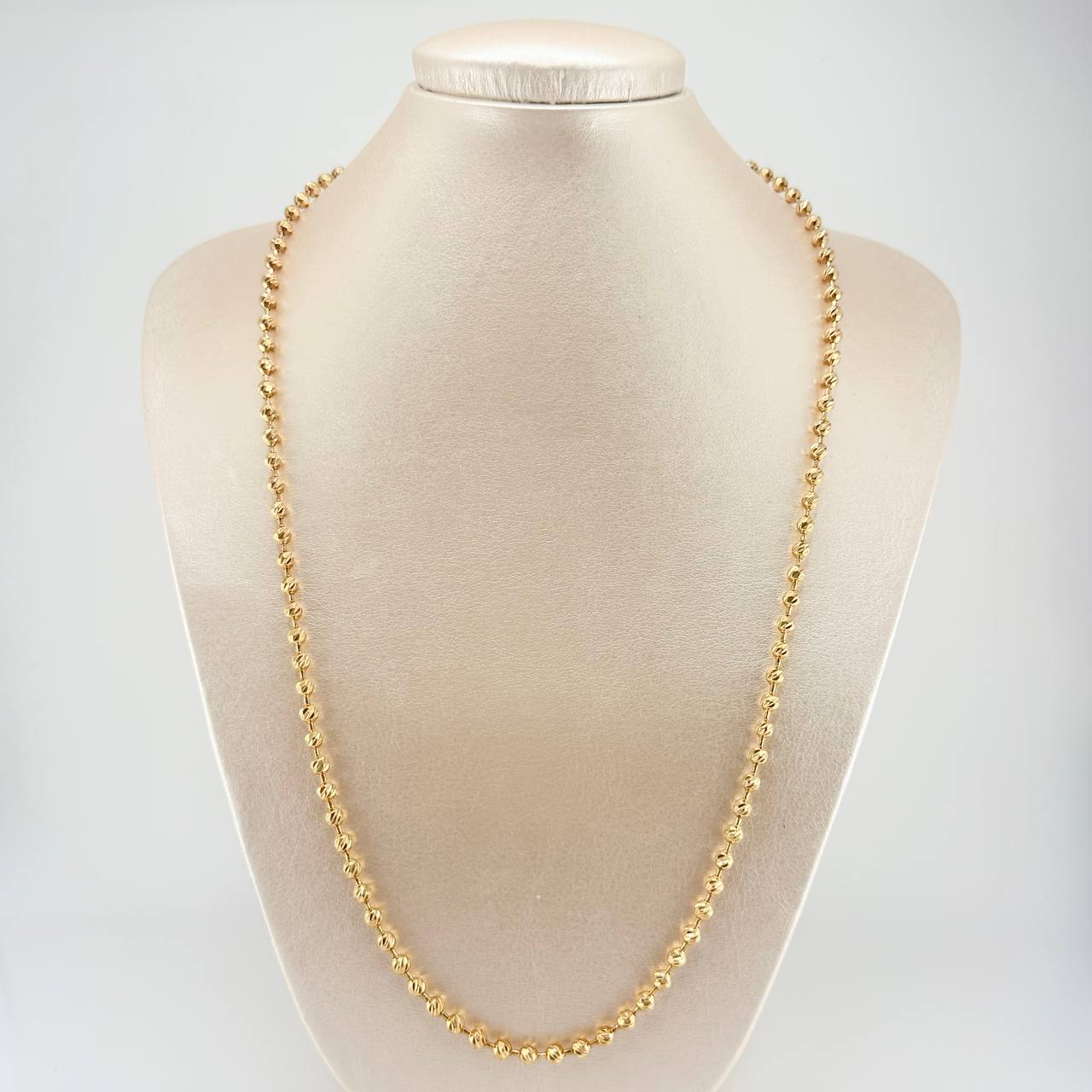 Cadena Militar 22.6gr / 60cm / 3.8mm Oro Amarillo +3 18K ©