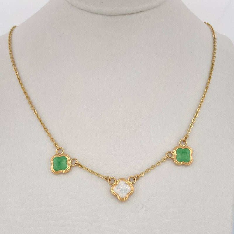 Cadena Trebol Aro Seguido 3.5gr / 45cm / Oro Amarillo 18K &